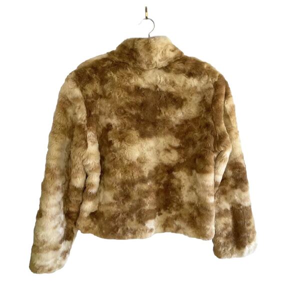 Donna Salyers Fabulous Furs Caramel Cream Color Fox Rabbit Faux Size XL READ - Picture 4 of 16